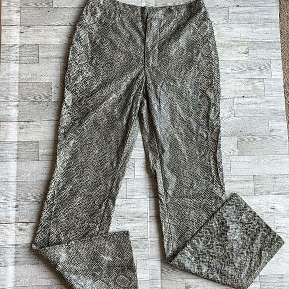 Exhilaration Faux Leather Snakeskin Animal Print Pants size 3‎ - Picture 1 of 8